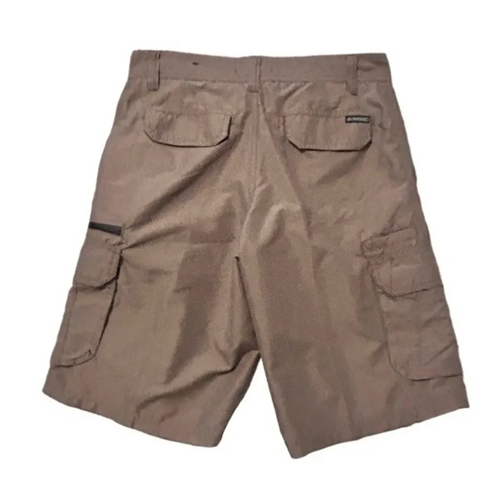 Burnside Cargo Shorts Utility Tan Size 30 Pockets 11” Inseam